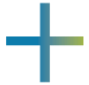 cruz color azul y verde